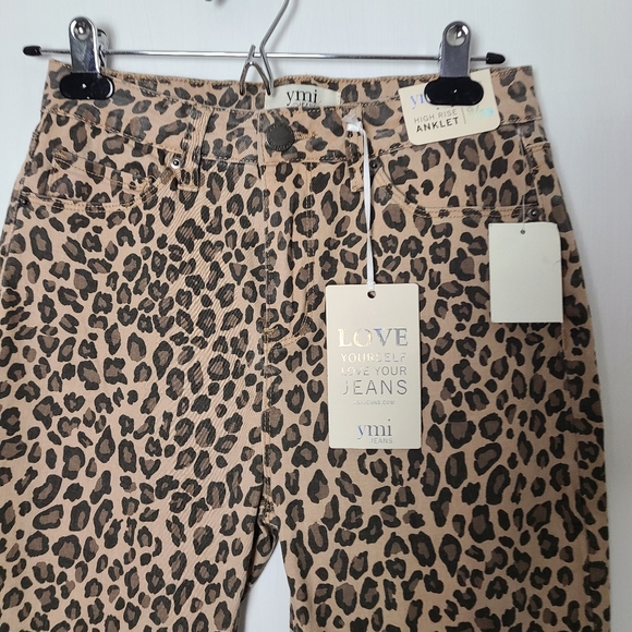 YMI High rise Leopart print ankle pants size 9 *C7 - Picture 2 of 4